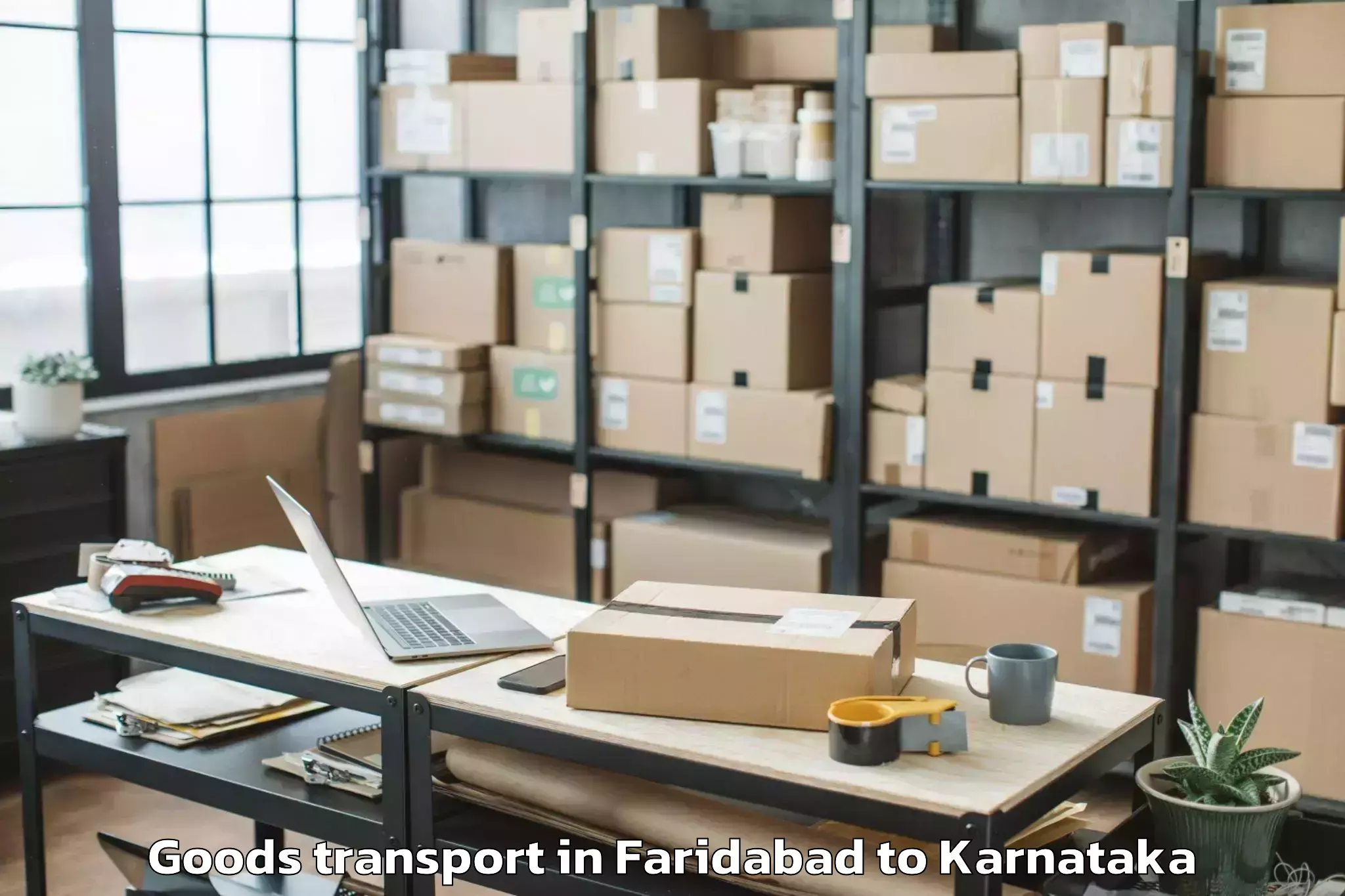 Easy Faridabad to Coondapoor Goods Transport Booking